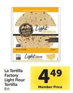 Safeway La Tortilla Factory Light Flour Tortilla offer