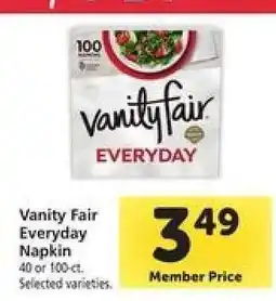 Safeway Vanity Fair Everyday Napkin offer