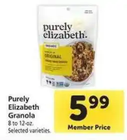 Safeway Purely Elizabeth Granola offer
