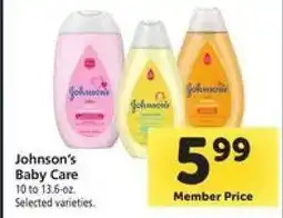 Safeway Johnson's Baby Care offer