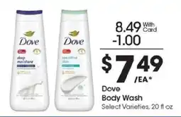 Kroger Dove Body Wash offer