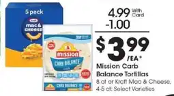 Kroger Mission Carb Balance Tortillas offer