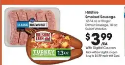 Kroger Hillshire Smoked Sausage offer