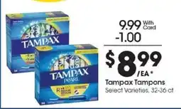 Kroger Tampax Tampons offer