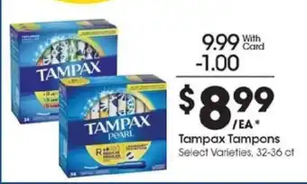 Kroger Tampax Tampons offer
