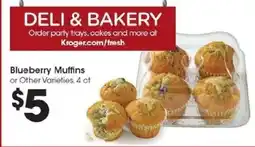 Kroger Blueberry Muffins offer