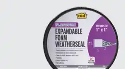 The Home Depot MD Platinum Series Black Expandable Foam Weatherseal Tape offer
