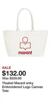 Nordstrom YIsabel Marant enky Embroidered Logo Canvas Tote offer