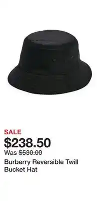 Nordstrom Burberry Reversible Twill Bucket Hat offer