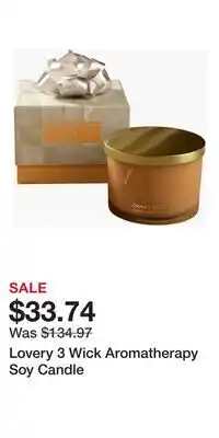 Nordstrom Lovery 3 Wick Aromatherapy Soy Candle offer