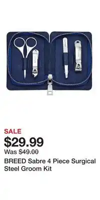 Nordstrom BREED Sabre 4 Piece Surgical Steel Groom Kit offer