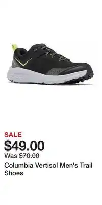 Kohl's Columbia Vertisol Men's Trail Shoes offer