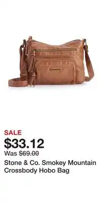 Kohl's Stone & Co. Smokey Mountain Crossbody Hobo Bag offer