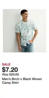Kohl's Men's Birch x Black Woven Camp Shirt offer