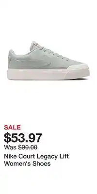Kohl's Nike Court Legacy Lift Women's Shoes offer