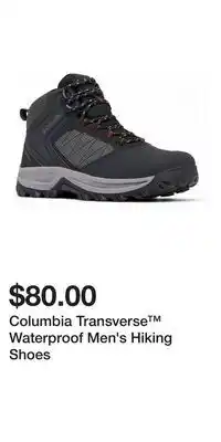 Kohl's Columbia Transverse Waterproof Men's Hiking Shoes offer