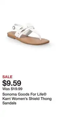 Kohl's Sonoma Goods For Life Karri Women's Shield Thong Sandals offer