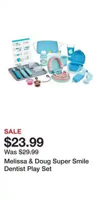 Kohl's Melissa & Doug Super Smile Dentist Play Set offer