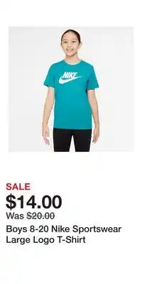 Kohl's Boys 8-20 Nike Sportswear Large Logo T-Shirt offer
