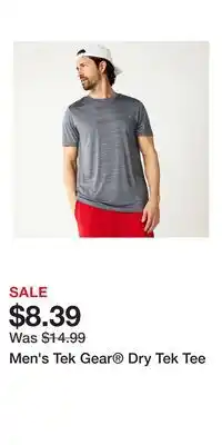 Kohl's Men's Tek Gear Dry Tek Tee offer