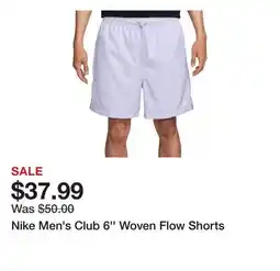 Dick's Sporting Goods Nike Men's Club 6'' Woven Flow Shorts offer