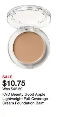 Kohl's KVD Beauty Good Apple Lightweight Full-Coverage Cream Foundation Balm offer