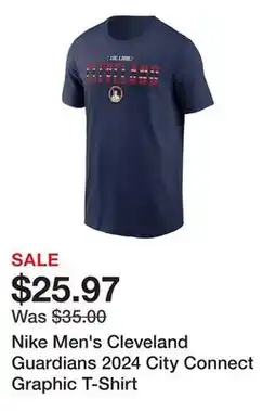Dick's Sporting Goods Nike Men's Cleveland Guardians 2024 City Connect Graphic T-Shirt offer
