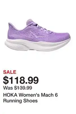 Dick's Sporting Goods HOKA Women's Mach 6 Running Shoes offer