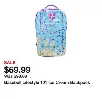 Dick's Sporting Goods Baseball Lifestyle 101 Ice Cream Backpack offer