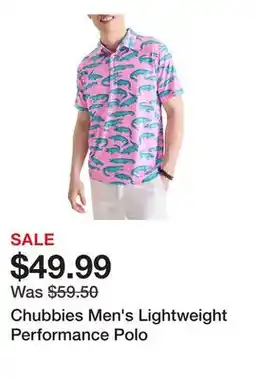 Dick's Sporting Goods Chubbies Men's Lightweight Performance Polo offer