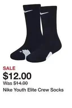 Dick's Sporting Goods Nike Youth Elite Crew Socks offer