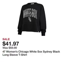 Dick's Sporting Goods 47 Women's Chicago White Sox Sydney Black Long Sleeve T-Shirt offer