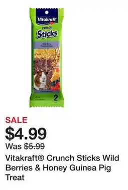 Petsmart Vitakraft Crunch Sticks Wild Berries & Honey Guinea Pig Treat offer