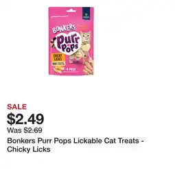 Petsmart Bonkers Purr Pops Lickable Cat Treats - Chicky Licks offer