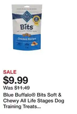 Petsmart Blue Buffalo Bits Soft & Chewy All Life Stages Dog Training Treats - Chicken, 11 oz offer