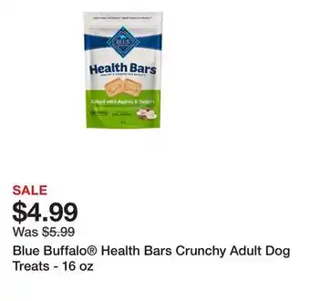 Petsmart Blue Buffalo Health Bars Crunchy Adult Dog Treats - 16 oz offer