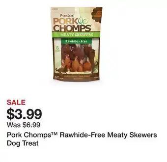 Petsmart Pork Chomps Rawhide-Free Meaty Skewers Dog Treat offer