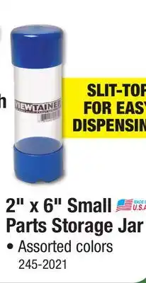 Menards 2 x 6 Small Parts Storage Jar offer