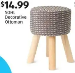 Aldi SOHL Decorative Ottoman offer