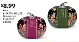 Aldi Kirkton house decorative pumpkin candle offer