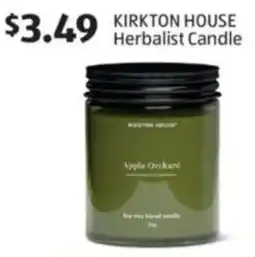 Aldi Kirkton house herbalist candle offer
