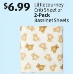 Aldi Little journey crib sheet or bassinet sheets offer