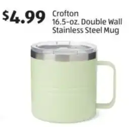 Aldi Crofton double wall stainless steel mug offer