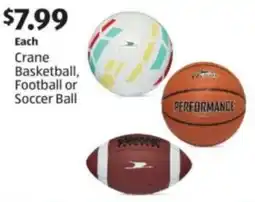 Aldi Crane basketball, football or soccer ball offer