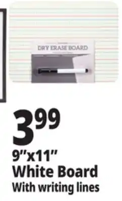 Ocean State Job Lot Writing Lines White Board 9x11 offer