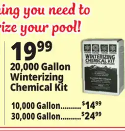 Ocean State Job Lot Winterizing Chemical Kits offer