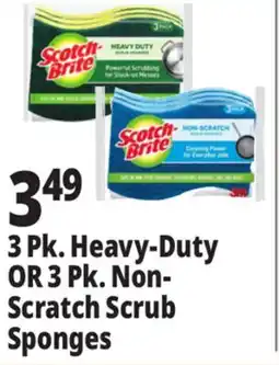 Ocean State Job Lot Scotch-Brite Non-Scratch Scrub Sponges 3 Pack offer