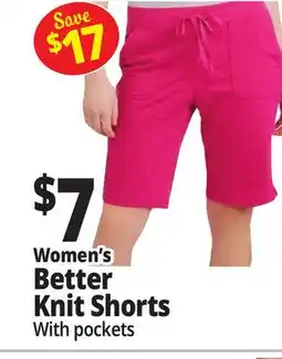 Ocean State Job Lot Women's Better Knit Shorts offer