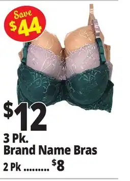 Ocean State Job Lot 3 Pk. Brand Name Bras offer