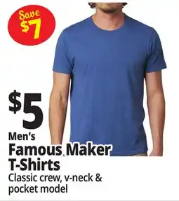 Ocean State Job Lot Men's Famous Maker T-Shirts offer